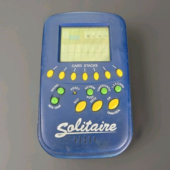 Vintage Solitaire Electronic Handheld Portable Game TESTED - Picture 1 of 3